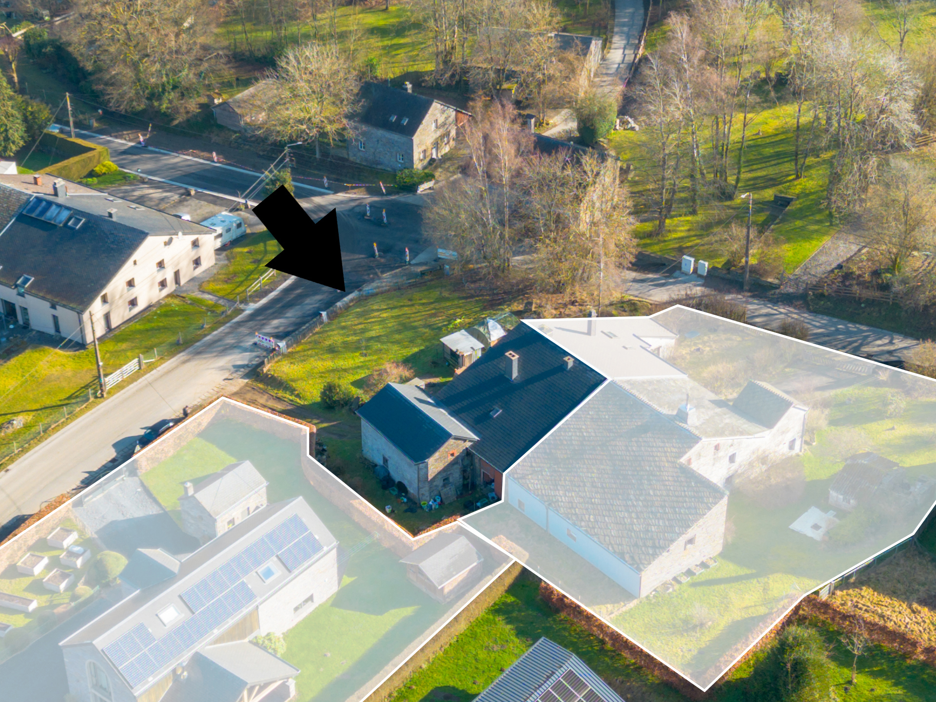 Photo du bien Ensemble immobilier (maison, étable, grange et terrain à bâtir)