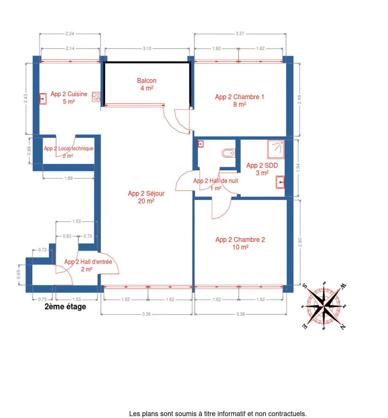 Photo du bien Magnifique appartement 2 chambres avec terrasse